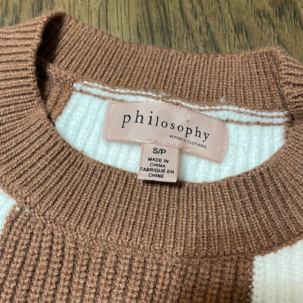 NWOT Philosophy sweater